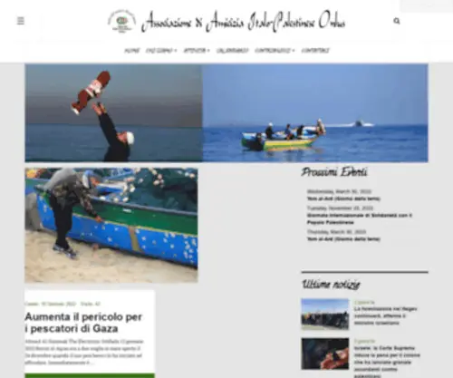 Amiciziaitalo-Palestinese.org(Benvenuto in prima pagina) Screenshot