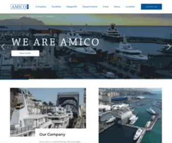 Amicoshipyard.com(Amico & Co) Screenshot