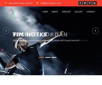 Amicosports.com(Fitpress Responsive web template) Screenshot