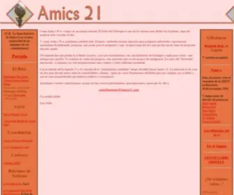Amics21.com(Amics 21) Screenshot