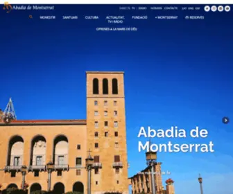 Amicsdemontserrat.cat(Abadia de Montserrat) Screenshot