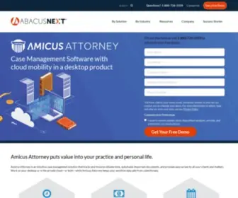 Amicusattorney.com(#1 Legal Case Management Software Suite) Screenshot