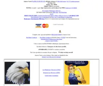 Amicuscuria.com(Amicus Curia Washington paralegal in Shelton for Bankruptcy) Screenshot