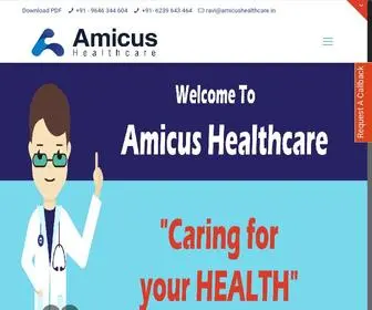 Amicushealthcare.in(Amicus Healthcare) Screenshot