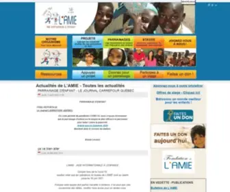 Amie.ca(Actualités de L'AMIE) Screenshot