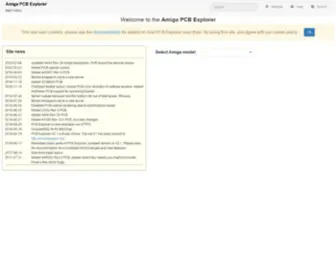 Amigapcb.org(The amiga pcb explorer) Screenshot