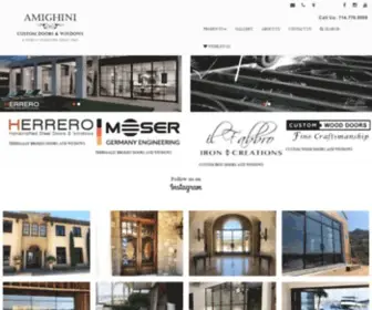 Amighini.com(AMIGHINI Custom Doors & Windows) Screenshot