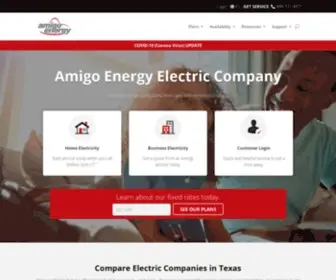 Amigoenergy.com(Texas Electric Company) Screenshot