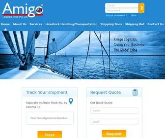 Amigologistics.com(Logistics Company in Nashik) Screenshot