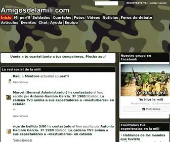 Amigosdelamili.com(Red social para militares y ex) Screenshot