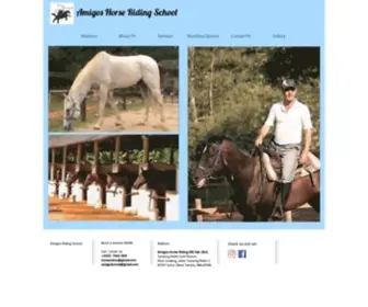 Amigoshorseriding.com(AMIGOS HORSE RIDING SCHOOL) Screenshot