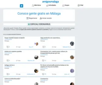 Amigosmalaga.es(Amigos Málaga) Screenshot
