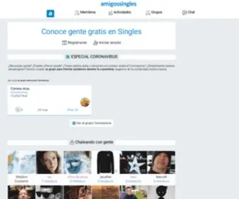 Amigossingles.com(Amigos Singles) Screenshot