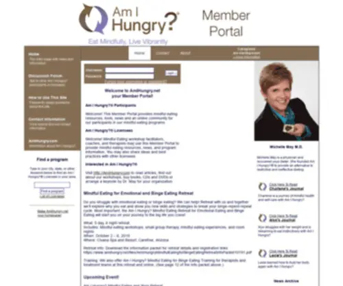 Amihungry.net(Am I Hungry) Screenshot