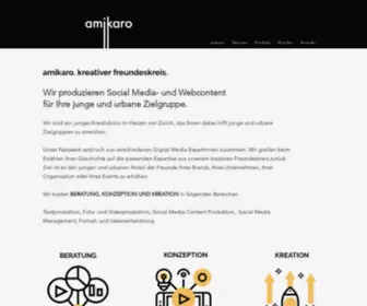 Amikaro.ch(Social Media & Web Content) Screenshot