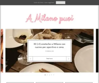 Amilanopuoi.com(A Milano Puoi) Screenshot