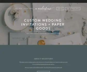 Amilestonepaperco.com(A Milestone Paper Co) Screenshot