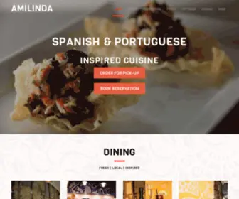 Amilinda.com(Spanish & Portuguese Inspired Cuisine) Screenshot