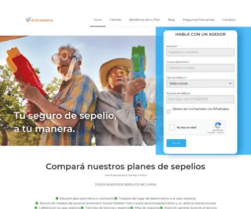 Amimanera.com.ar(Seguro de Sepelio y Legado Familiar) Screenshot