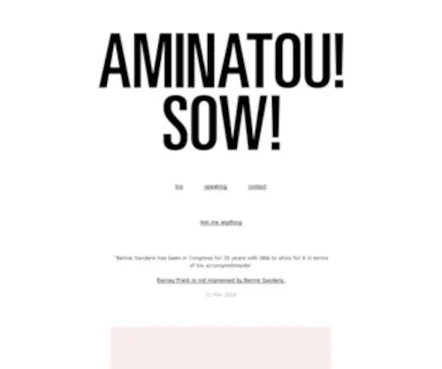 Aminatou.com(Aminatou) Screenshot