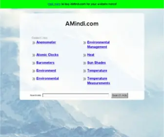 Amindi.com(The Leading Africa Travel Site on the Net) Screenshot