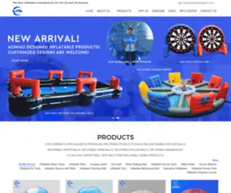 Aminflatables.com(The Professional Inflatable Products Manufacturer in China) Screenshot