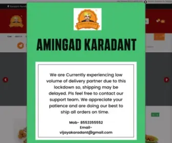 Amingadkaradant.com(Amingad's Famous Vijaya Karadant HTML marquee Tag) Screenshot