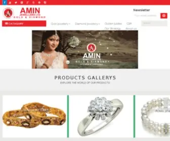 Aminjewellers.com(Amin Jewellers Ltd) Screenshot