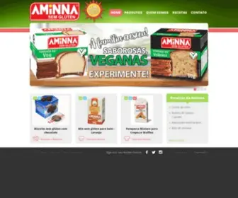 Aminna.com.br(Aminna Alimentos Sem Gluten) Screenshot
