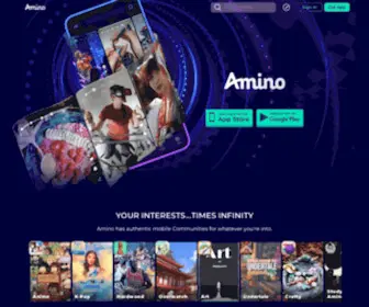 Aminoapps.com(Mobile Social Communities for your Interests) Screenshot