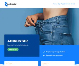 Aminostar.si(Športna prehrana in hujšanje) Screenshot