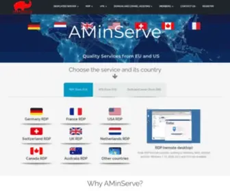 Aminserve.com(Linux And Windows VPS) Screenshot