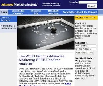 Aminstitute.com(Advanced Marketing Institute) Screenshot