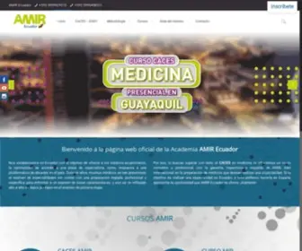 Amirecuador.com(AMIR Ecuador) Screenshot