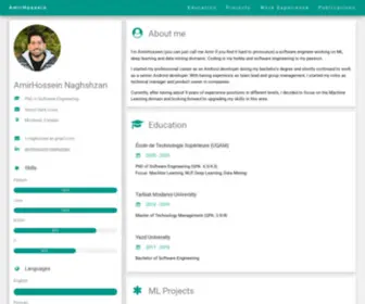 Amirhnz.com(AmirHossein Naghshzan) Screenshot