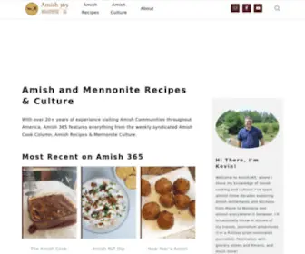 Amish365.com(Amish and Mennonite Recipes & Culture) Screenshot