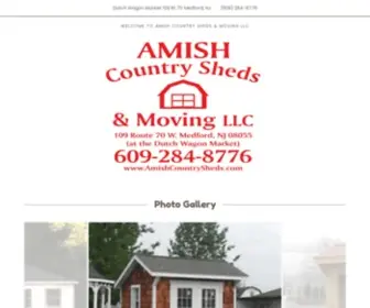 Amishcountrysheds.com(Amish Country Sheds & Moving LLC) Screenshot