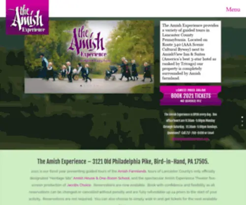 Amishexperience.com(The Amish Experience) Screenshot