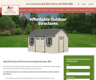 Amishshedsqueenstownmaryland.com(Amish Built Shed Company) Screenshot