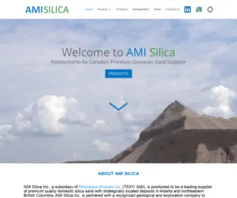 Amisilica.com(AMI Silica) Screenshot