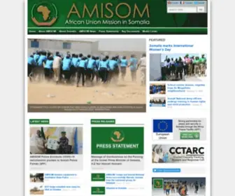 Amisom-AU.org(African Union Mission to Somalia (AMISOM)) Screenshot