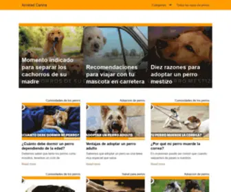 Amistadcanina.com(Curiosidades de los perros) Screenshot