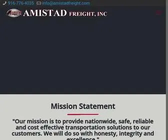 Amistadfreight.com(Amistad Freight) Screenshot