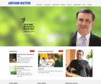 Amitabhmattoo.com(Amitabh Mattoo) Screenshot