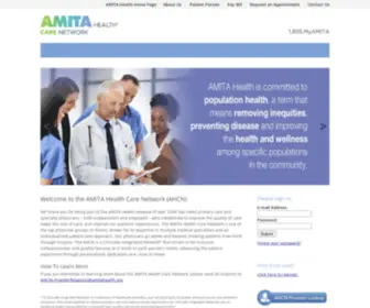 Amitahealthcarenetwork.org(The AMITA Health Care Network) Screenshot