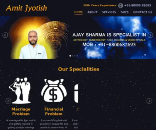 AmitjYotish.com(Astrologer in Delhi) Screenshot