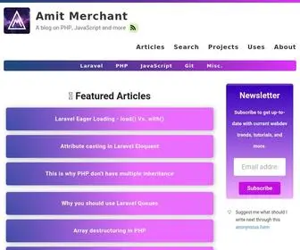 Amitmerchant.com(Amit Merchant) Screenshot