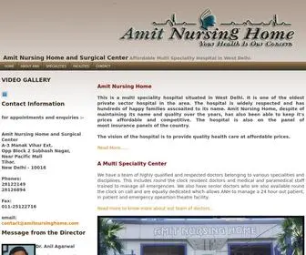 Amitnursinghome.com(Amit Nursing Home and Surgical Center) Screenshot