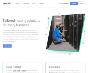Amito.com(Colocation & Data Centre Connectivity) Screenshot