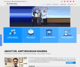 Amitsharmacardiologist.com(Dr. Amit Bhushan Sharma) Screenshot